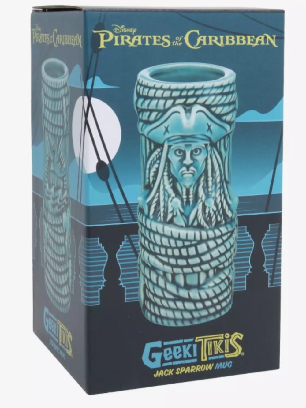 Geeki Tikis Disney Pirates of the Caribbean Jack Sparrow Figural Mug Cup Drink